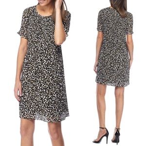 Michael Kors Camouflage Carrera Pleated Dress